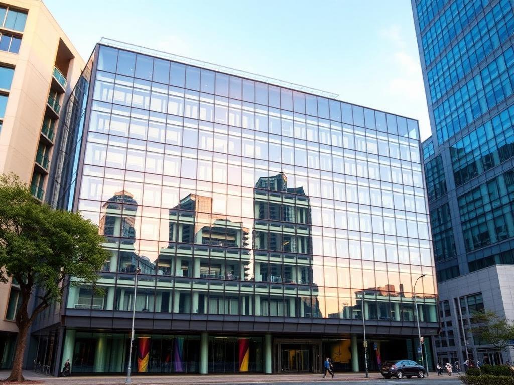 Placeholder photo of a commercial office building listing